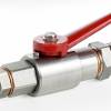 Stainless steel ball valve for high pressure. Fittings M 1/4 - M 20x2