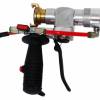 Spray gun for mortar with inert materials