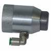 Nozzle support for gluey materials